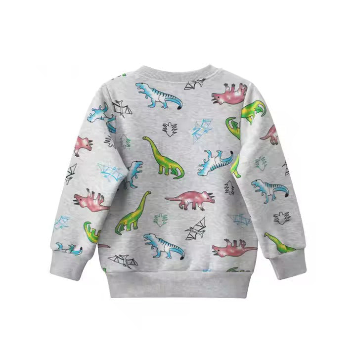 Buzo de algodón afelpado "Dinos"