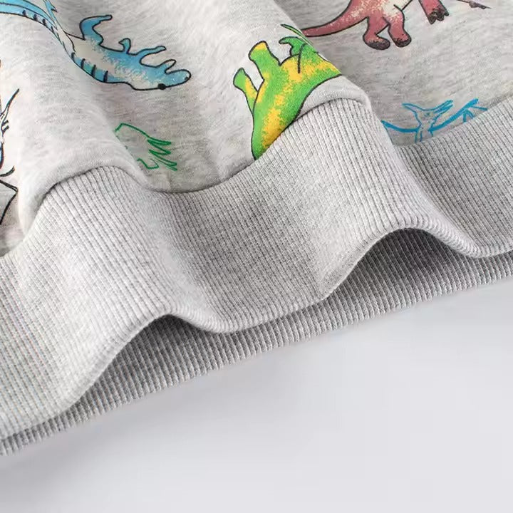 Buzo de algodón afelpado "Dinos"