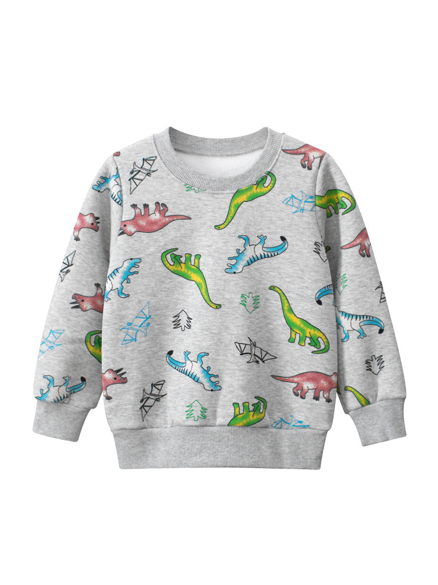 Buzo de algodón afelpado "Dinos"