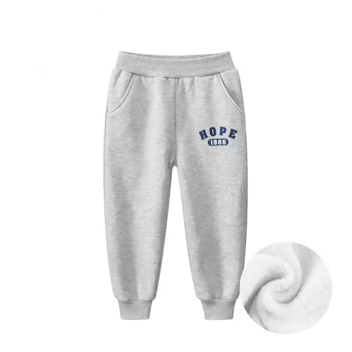 Pantalón deportivo de algodón Afelpado "Hope" Gris