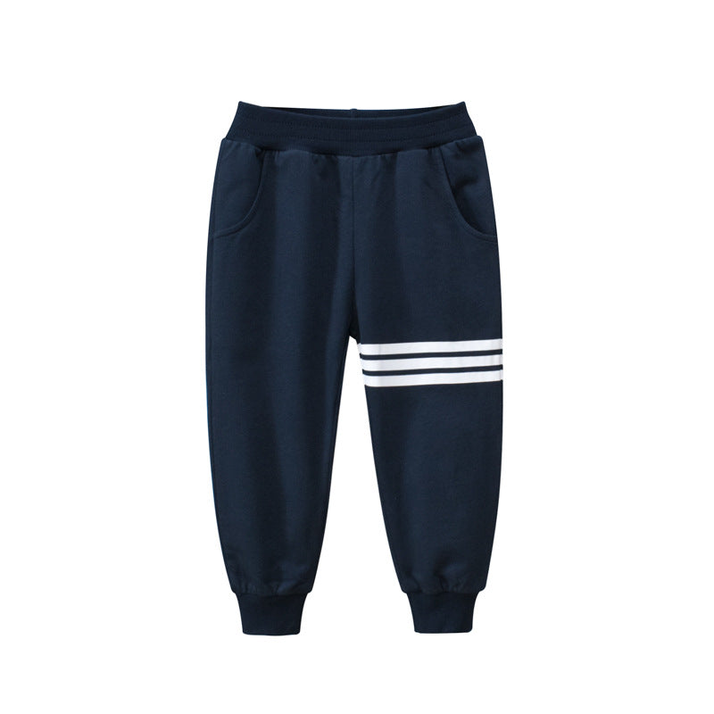 Pantalón deportivo de algodón Azul
