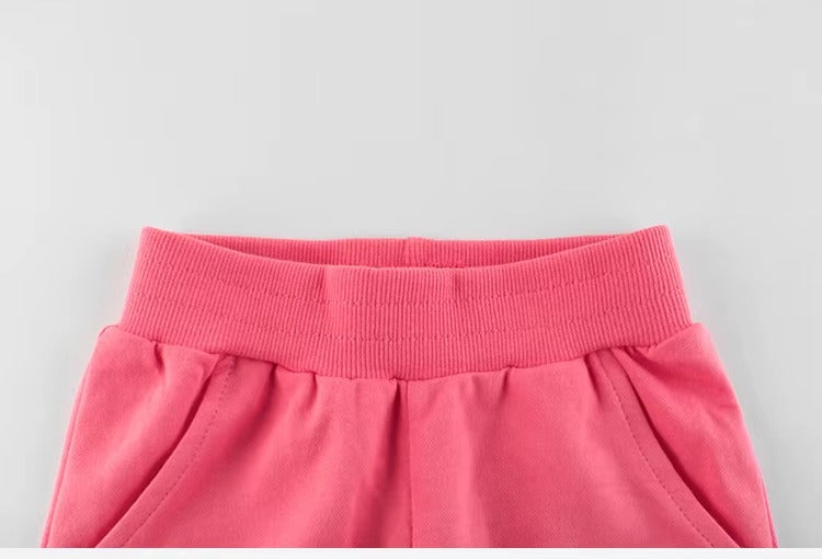 Pantalón deportivo de algodón "Flower" Rosa