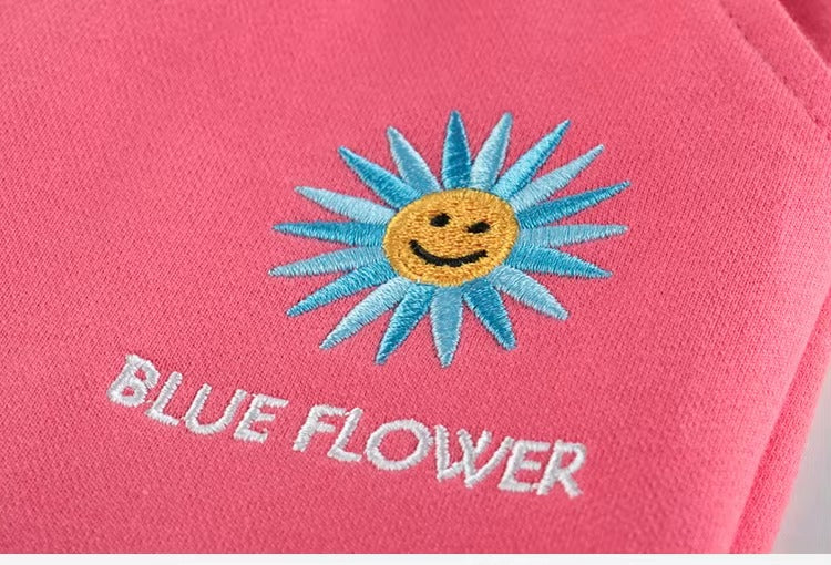 Pantalón deportivo de algodón "Flower" Rosa