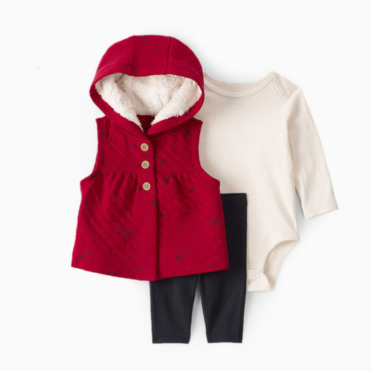 Set de 3 piezas: pantalón, body y campera - VIBA