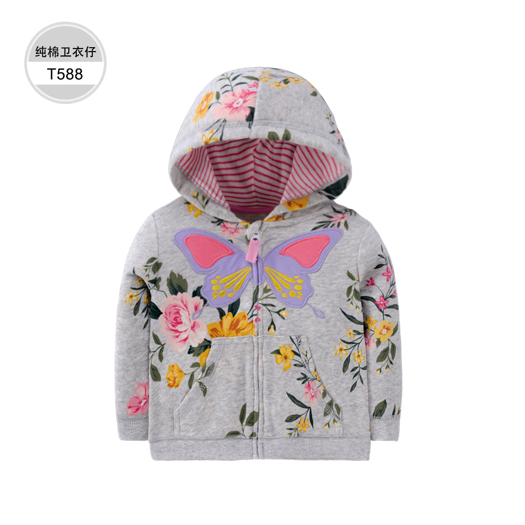 Campera "Mariposa" de algodón con bolsillos