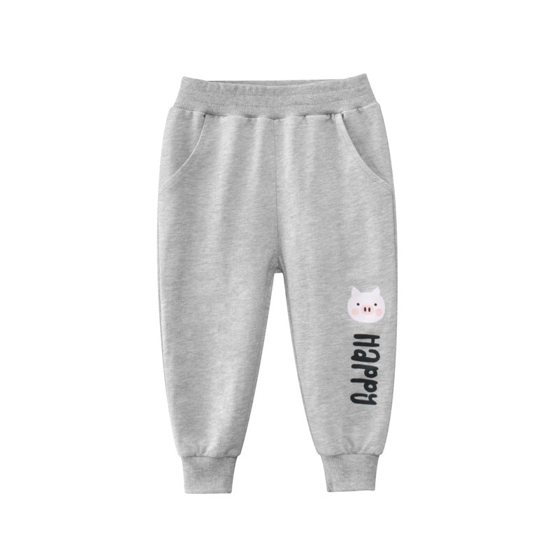Pantalón deportivo de algodón "Happy" Gris