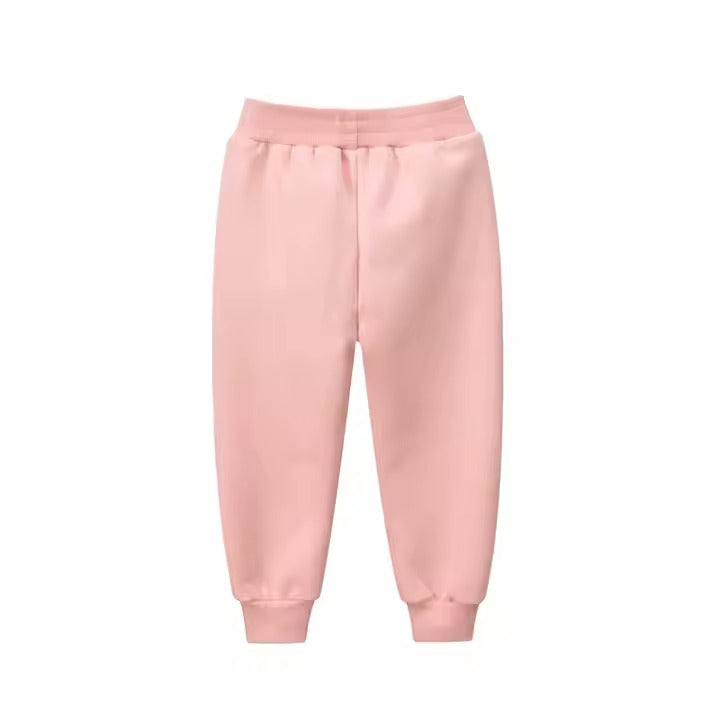 Pantalón deportivo de algodón Afelpado "Conejita" Rosa