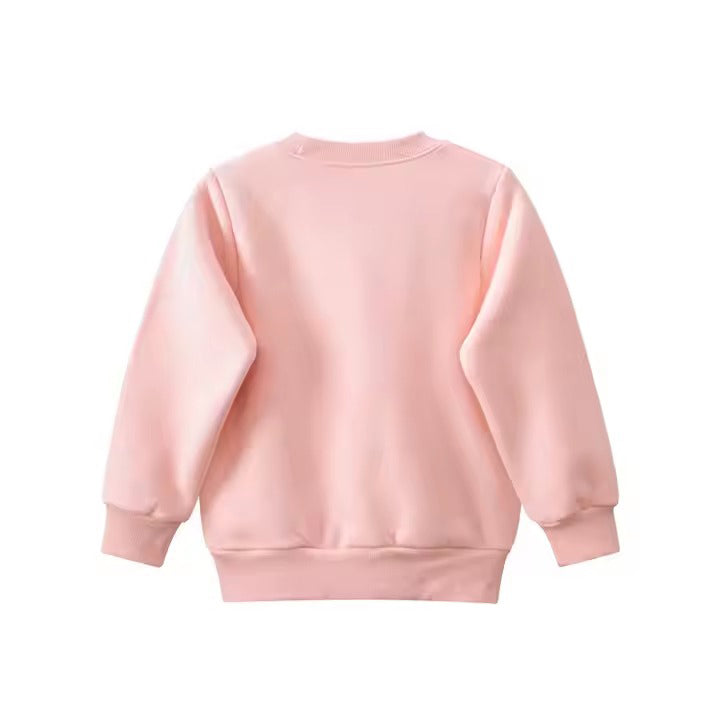 Buzo de algodón afelpado "Animalitos" Rosa