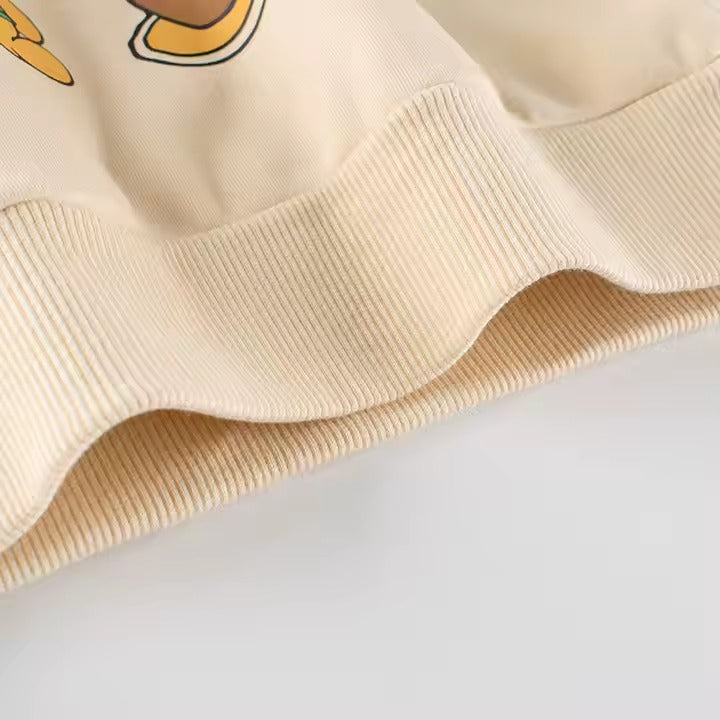 Buzo de algodón afelpado "Ositos" Amarillo