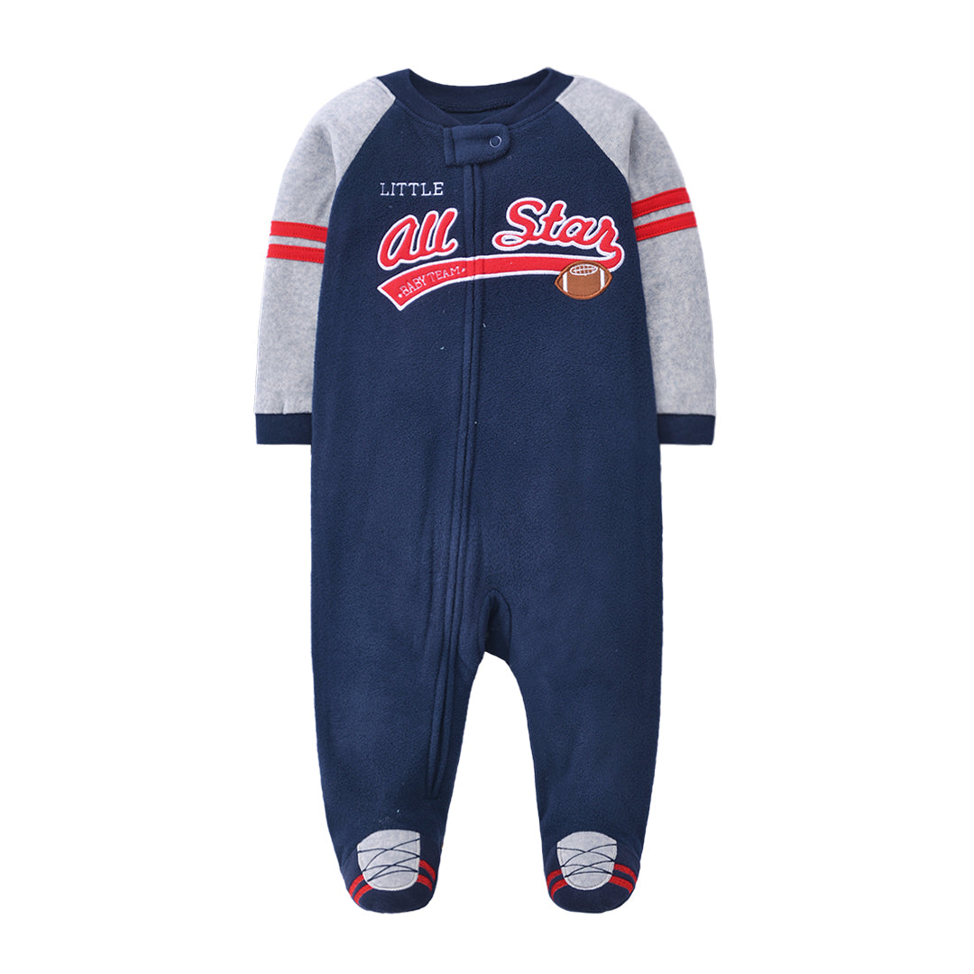 Pijama de micropolar "Star" con pie con cierre