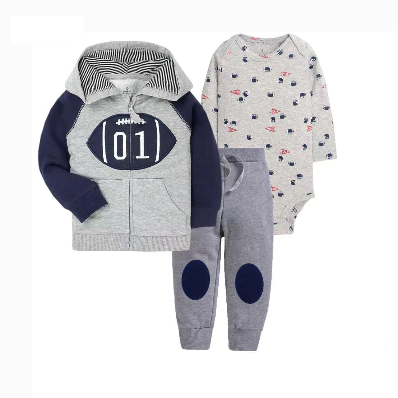 Set de 3 piezas: pantalón, body y campera - VIBA