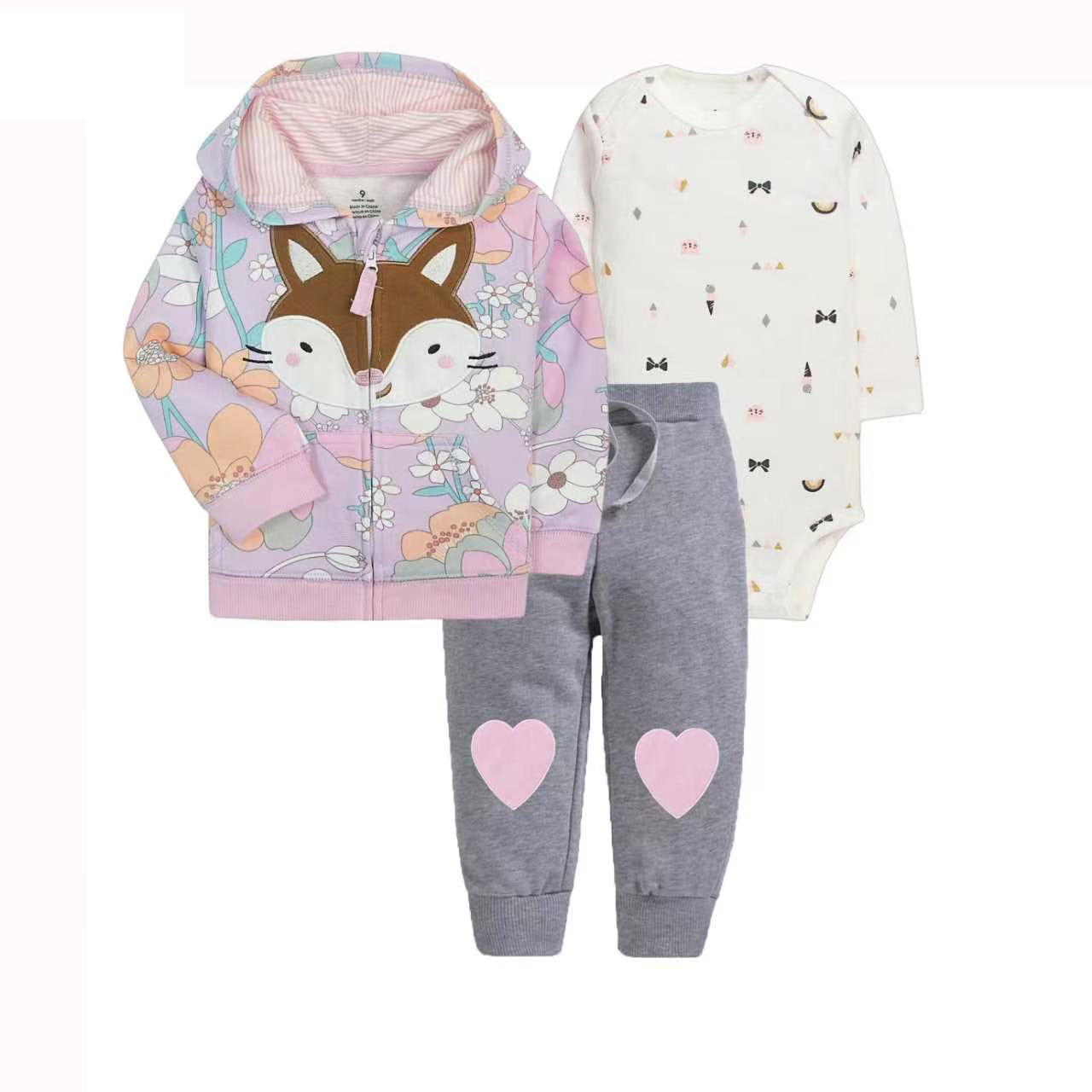 Set de 3 piezas: pantalón, body y campera - VIBA