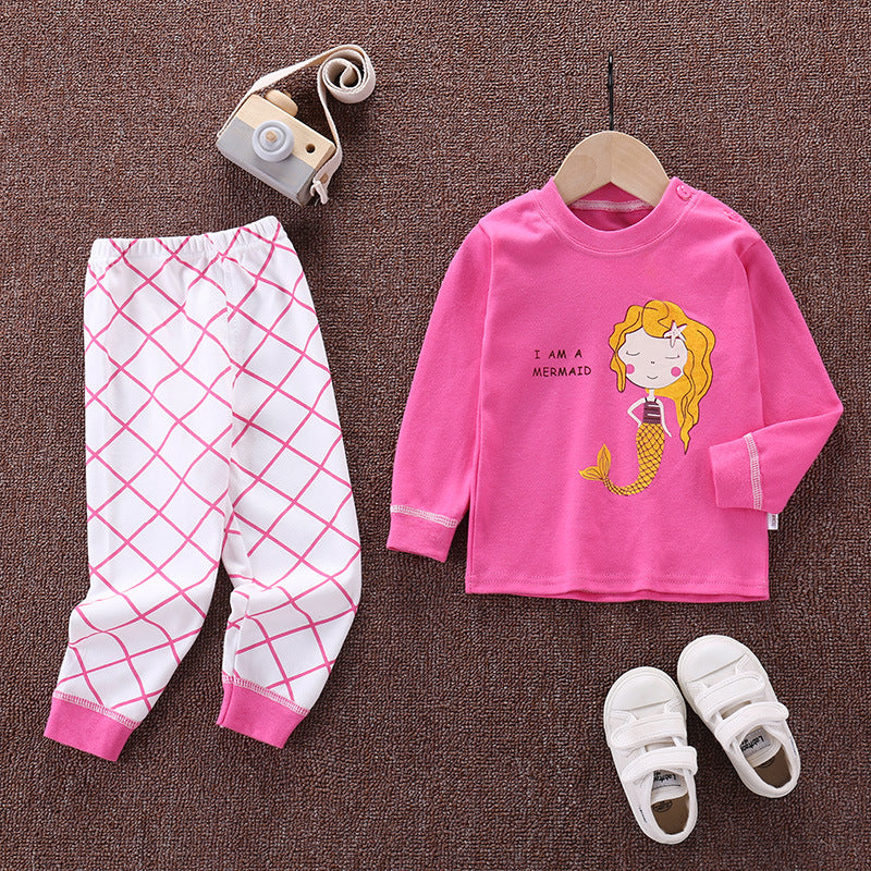 Pijama Primavera 2 piezas "Sirena": pantalón y remera manga larga