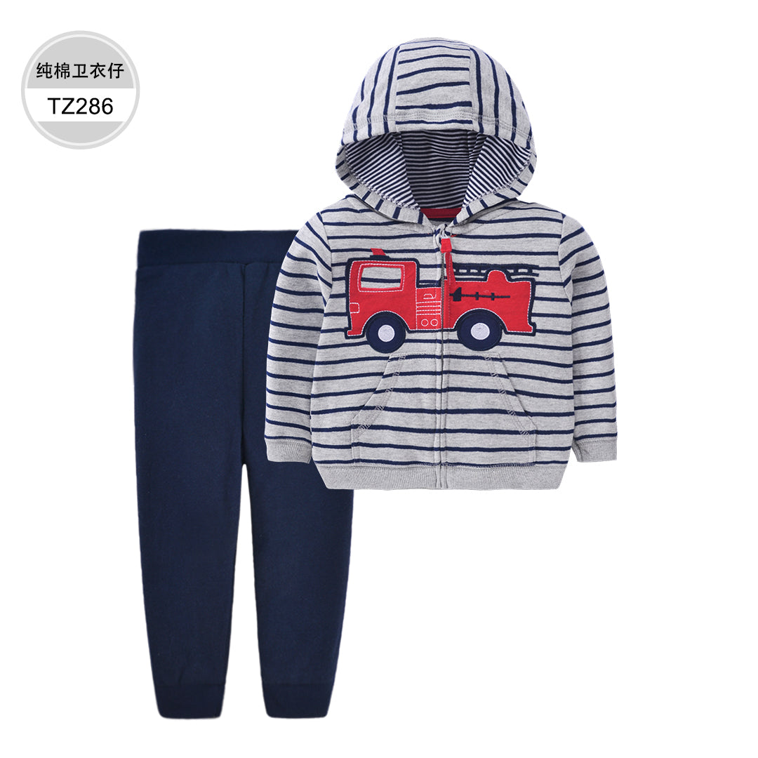 Set de 2 piezas "Camión Rojo": Pantalón y Campera