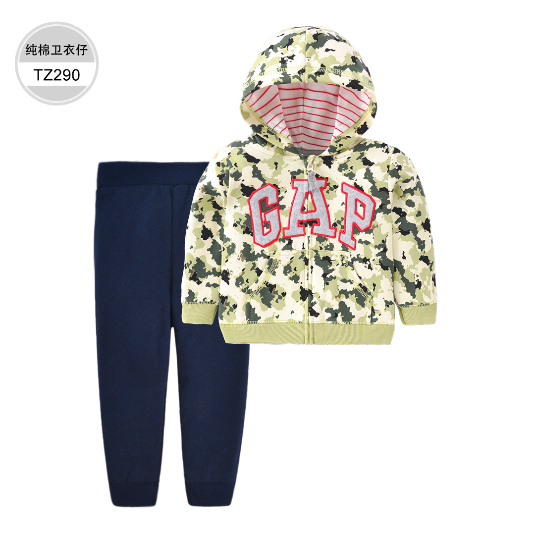Set de 2 piezas "Camuflada verde": Pantalón y Campera