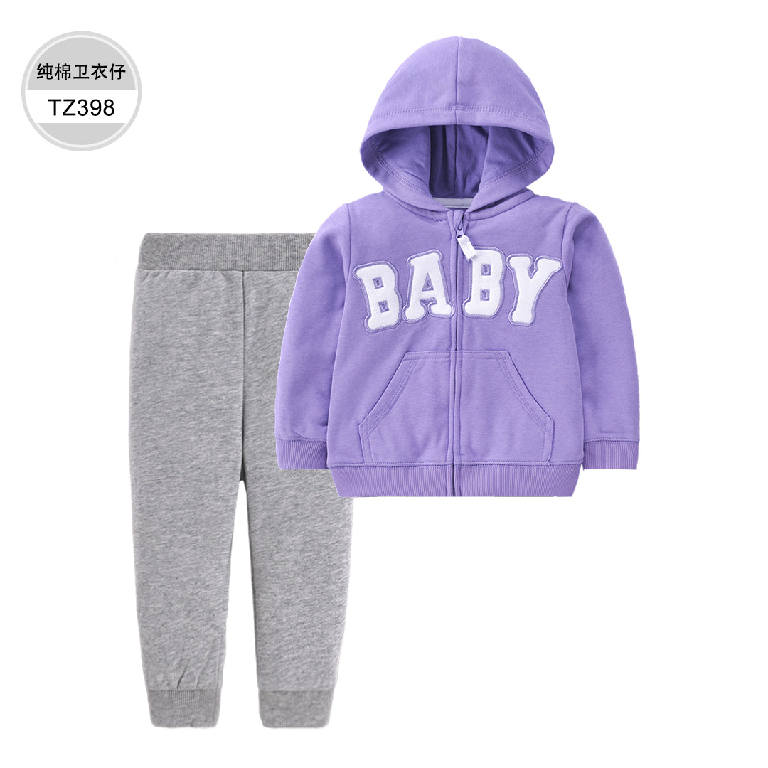 Set de 2 piezas "Baby violeta" : Pantalón y Campera