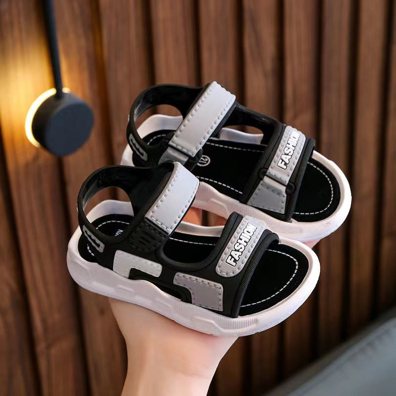 Sandalia Fashion Negra y gris