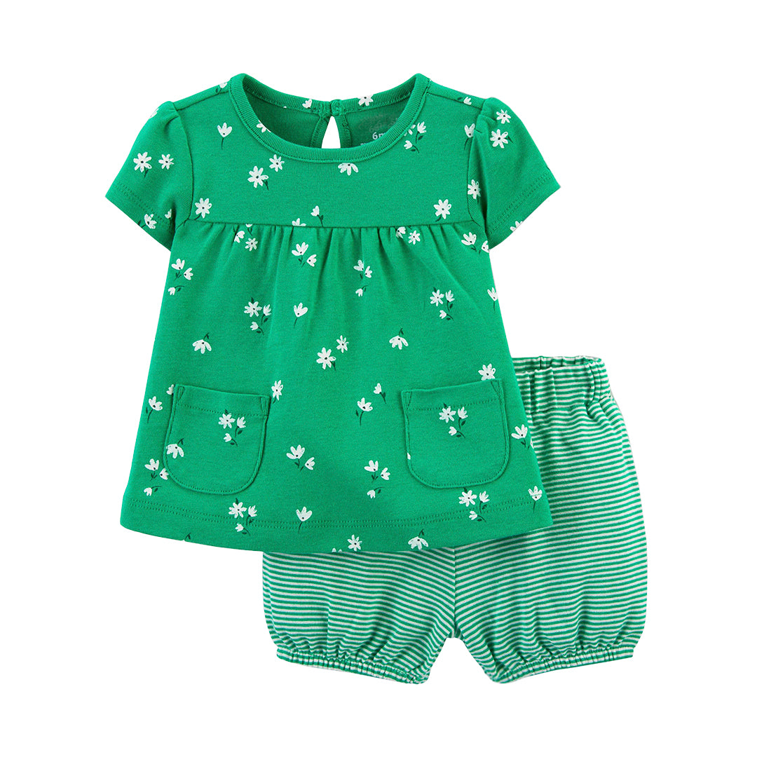 Set 2 piezas: short bombachudo y blusa de algodón