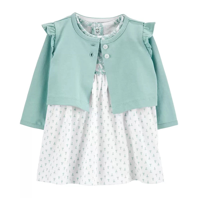 Vestido de algodón con saquito - Viba