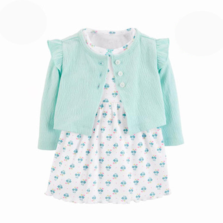 Vestido de algodón con saquito - Viba