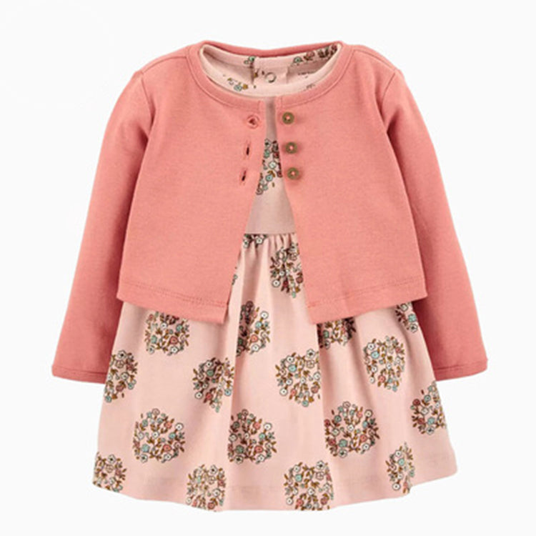 Vestido de algodón con saquito - Viba