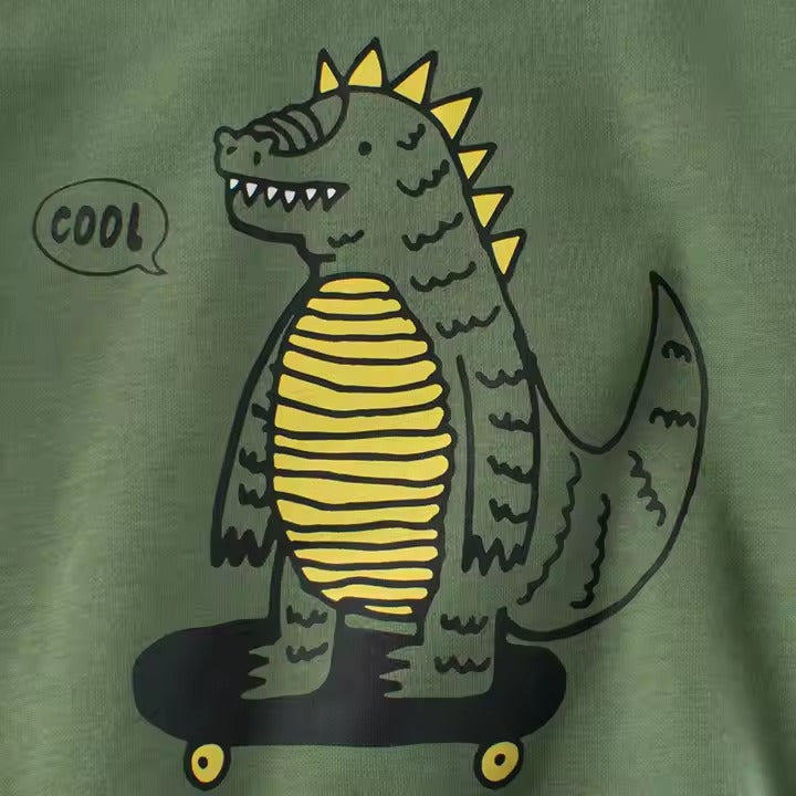Buzo de algodón afelpado "Dino Cool"