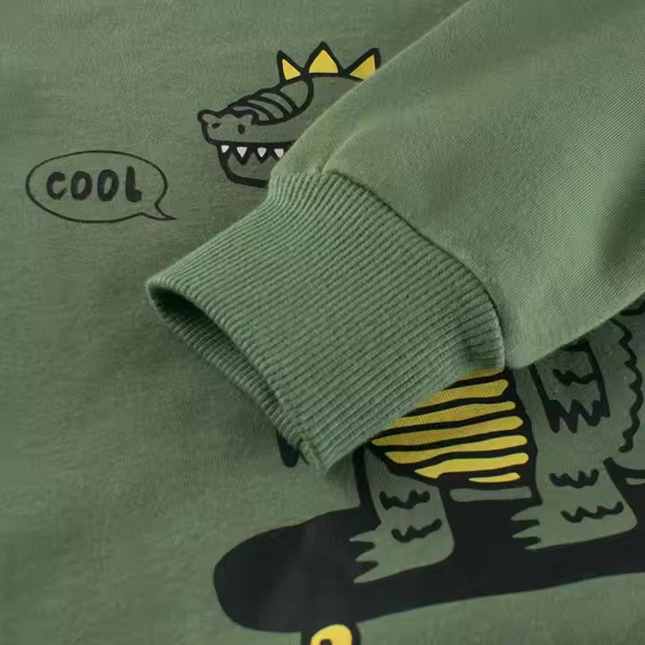 Buzo de algodón afelpado "Dino Cool"