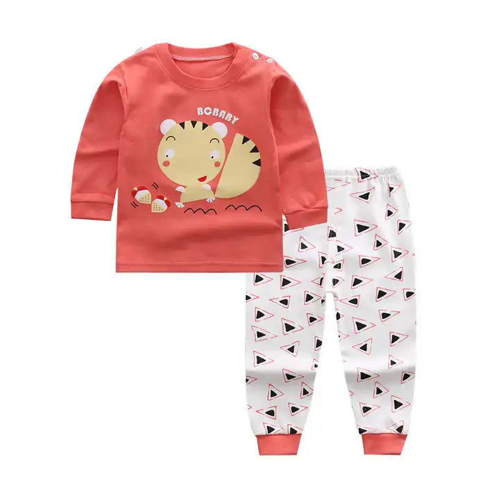 Pijama Primavera 2 piezas "Ardilla": pantalón y remera manga larga