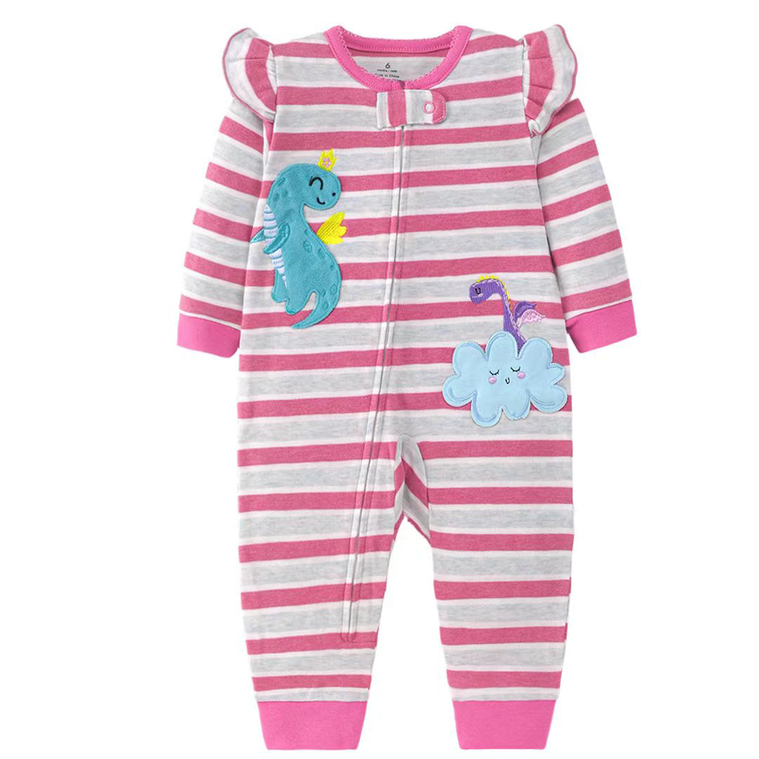 Pijama de algodón con cierre