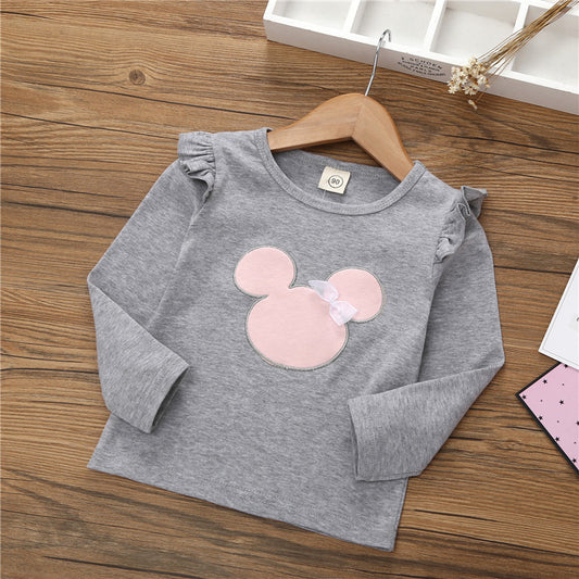 Remera manga larga "Minnie" Gris