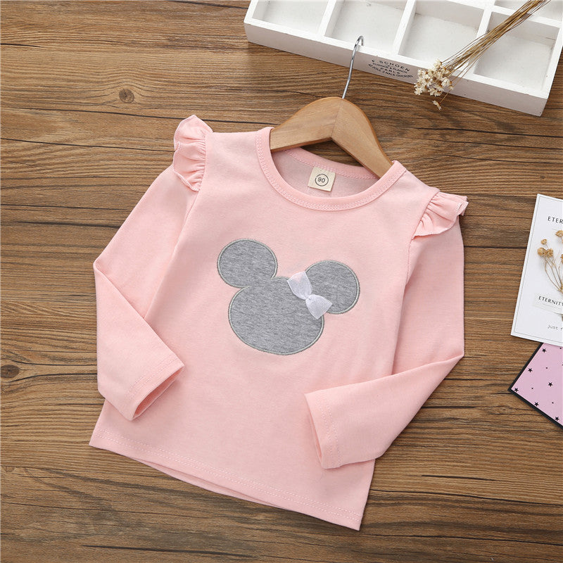 Remera manga larga "Minnie" Rosa