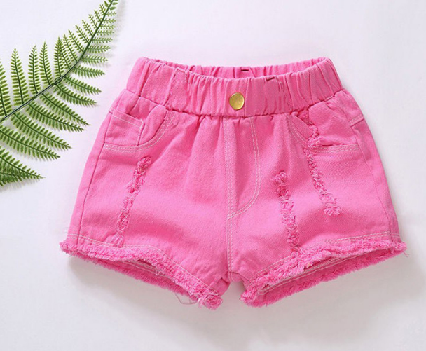 Short de jean rosado