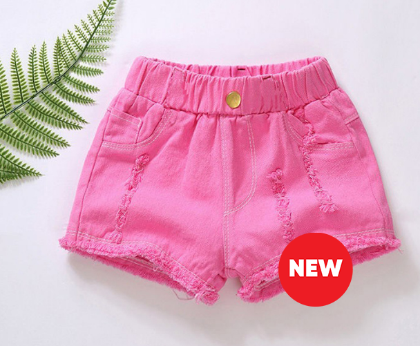 Short de jean rosado