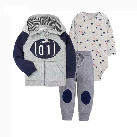 Set de 3 piezas: pantalón, body y campera - VIBA