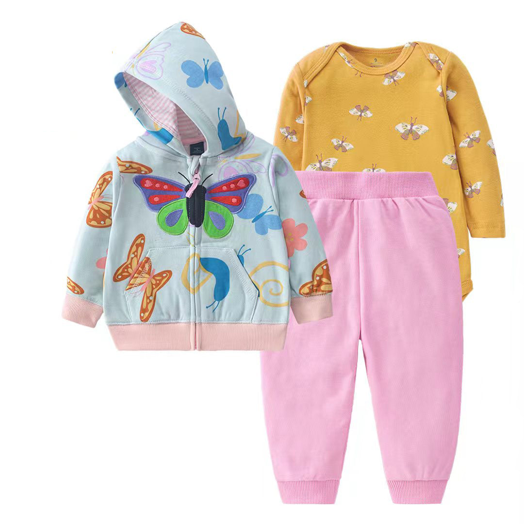 Set de 3 piezas: pantalón, body y campera - VIBA