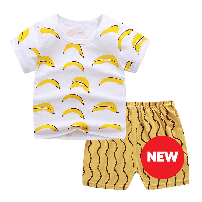 Pijama 2 piezas "Bananitas": short y remera manga corta