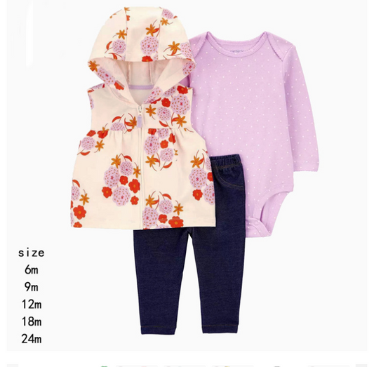 Set de 3 piezas: pantalón, body y campera - VIBA