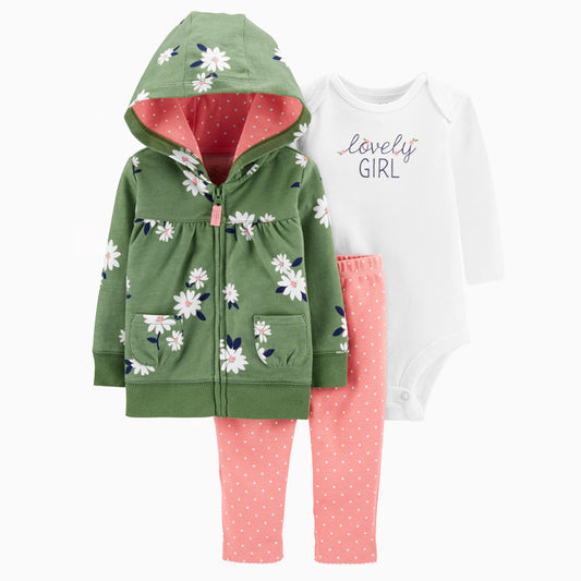 Set de 3 piezas: pantalón, body y campera - VIBA