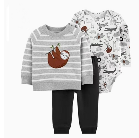 Set de 3 piezas: pantalón, body y campera - VIBA