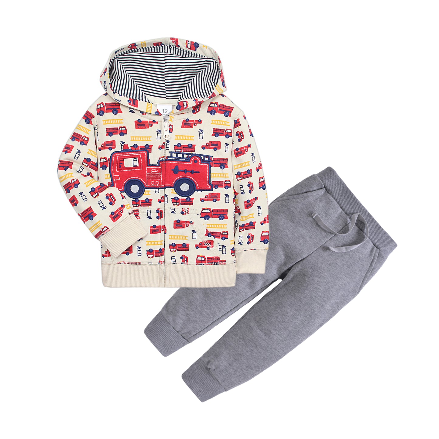 Set de 2 piezas Camión: Pantalón Gris y Campera