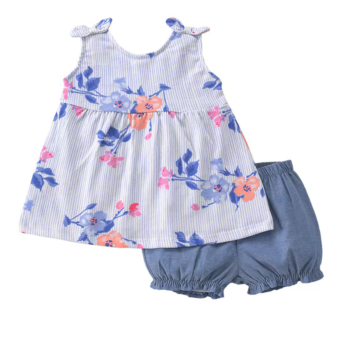 Set 2 piezas: short bombachudo y blusa