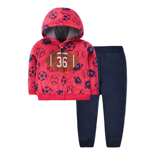 Set de 2 piezas: Pantalón y Campera micropolar “Beisbol”