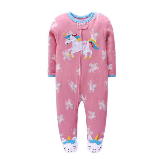 Pijama de algodón con cierre "Unicornio"