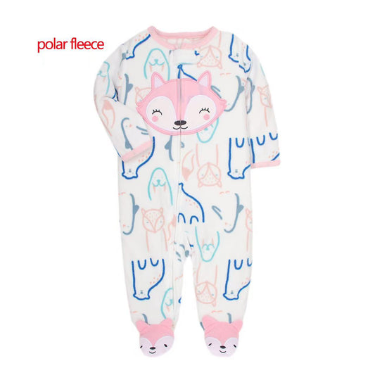 Pijama de “Osita” micropolar con cierre y pie