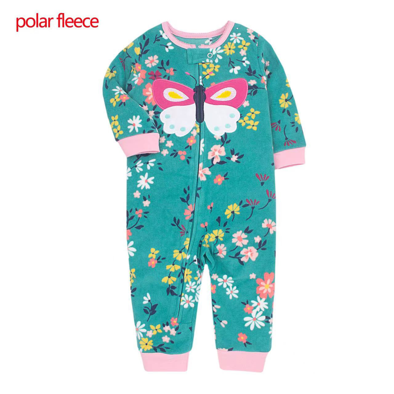 Pijama de “Mariposa” micropolar con cierre