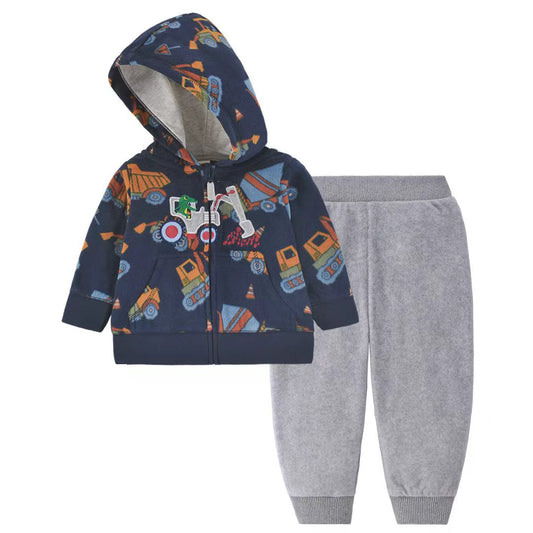 Set de 2 piezas: Pantalón y Campera micropolar “Máquina”