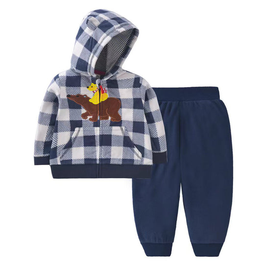 Set de 2 piezas: Pantalón y Campera micropolar “Ositos”