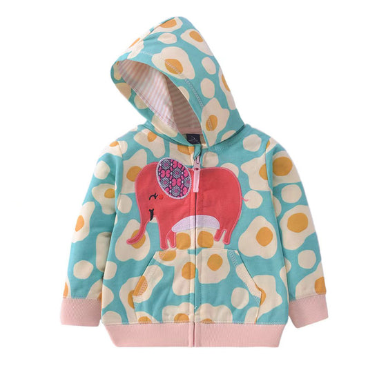 Campera "Elefante" de algodón y bolsillos