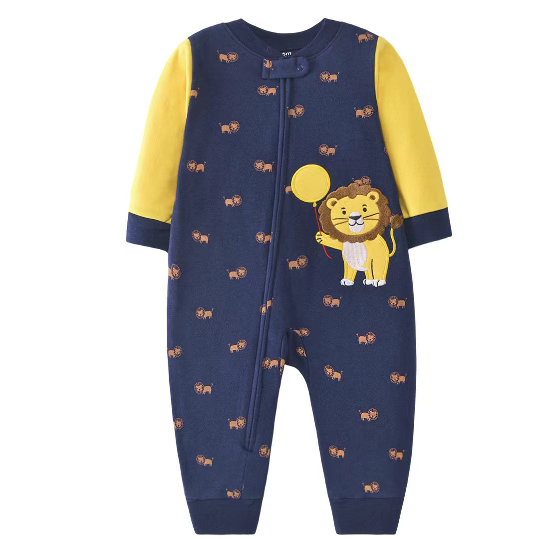 Pijama de algodón con cierre "Tigre"