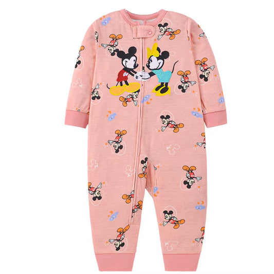 Pijama de algodón con cierre "Mickey"